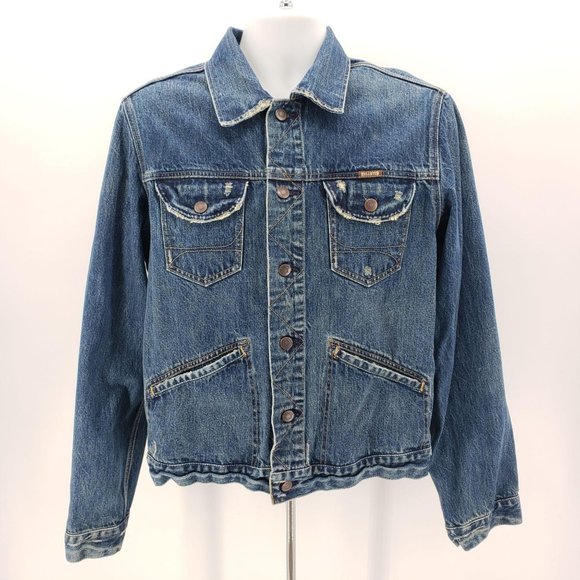 Hollister Other - Hollister Denim Jean Distressed Jacket Men’s Large